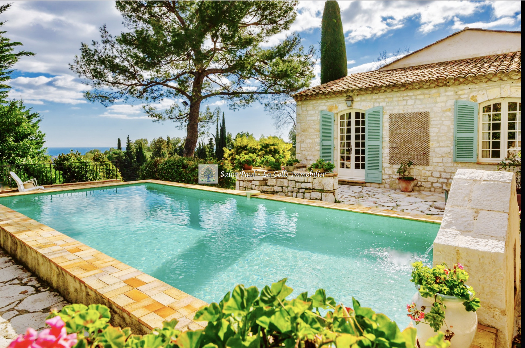 Vente VILLA SAINT PAUL DE VENCE VUE MER ET VILLAGE